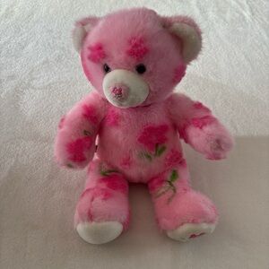 2009 Build a Bear Season of Hugs Spring Pink Flower Bear